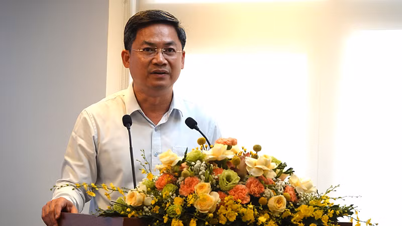 Phó Chủ tịch Ủy ban nhân dân Thành phố Hà Nội Hà Minh Hải phát biểu tại buổi họp báo.