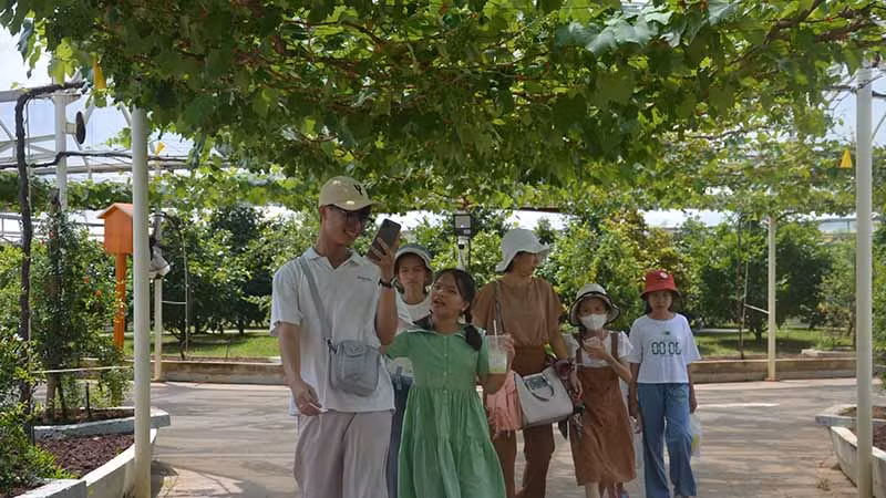 Du khách tham quan tại Lễ hội trái cây Nam Bộ năm 2023.