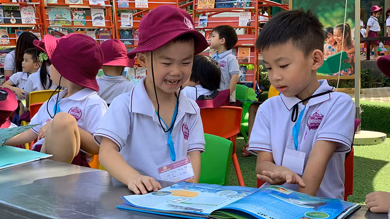 Không gian đọc sách cho các em thiếu nhi tại Đường Sách thành phố Thủ Đức.