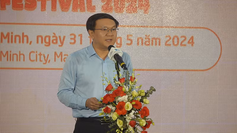 Giám đốc Sở Thông tin và Truyền thông Thành phố Hồ Chí Minh Lâm Đình Thắng phát biểu khai mạc.