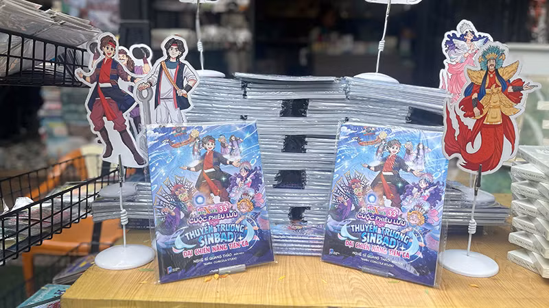 Truyện tranh "Cuộc phiêu lưu của thuyền trưởng Sinbad- Đại chiến nàng Tiên Cá” đang được nhiều độc giả nhỏ tuổi yêu thích.