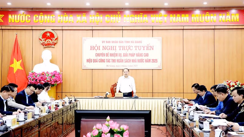 Hà Giang tổ chức hội nghị bàn giải pháp nâng cao hiệu quả thu ngân sách nhà nước.