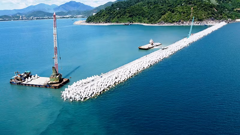Cảng nước sâu Liên Chiểu sắp hoàn thành phần cơ sở hạ tầng dùng chung.