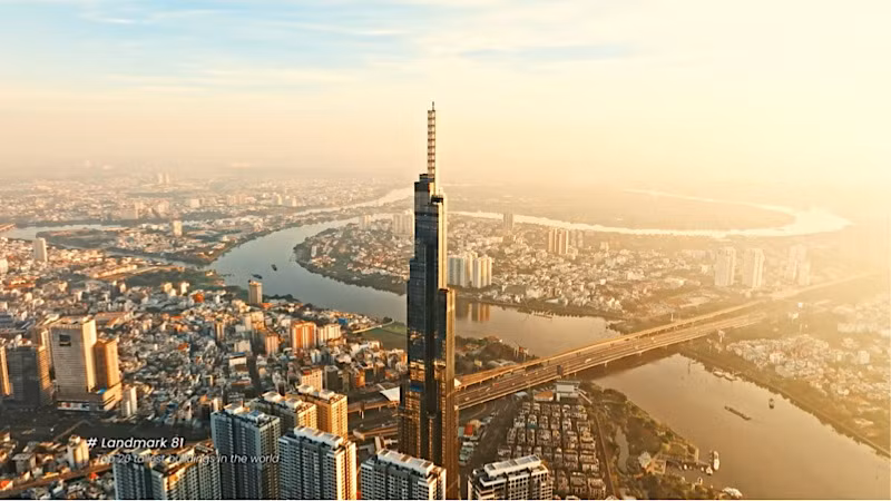 Hình ảnh Thành phố Hồ Chí Minh năm 2025 hiện đại, năng động, phát triển mạnh mẽ được thể hiện trong bộ phim.