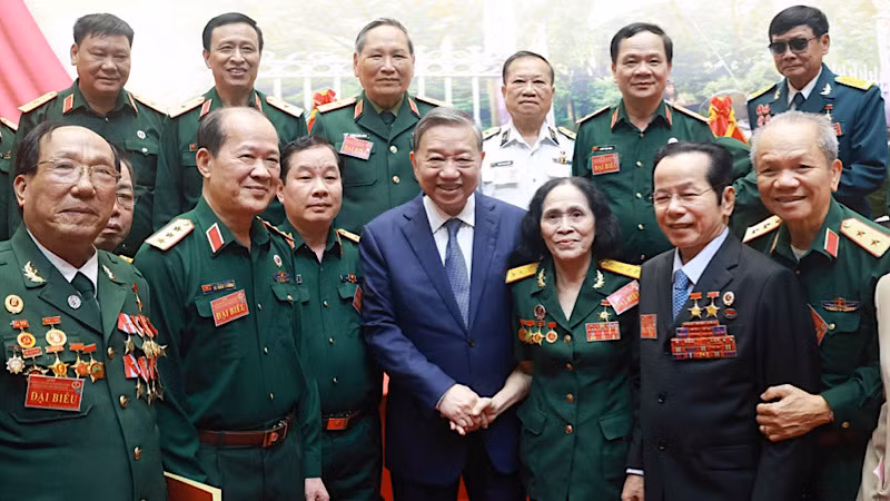 Tổng Bí thư Tô Lâm và các đại biểu. (Ảnh: TTXVN)