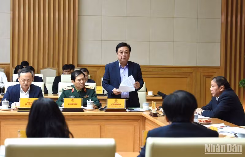 Bộ trưởng Nông nghiệp và Phát triển nông thôn Lê Minh Hoan phát biểu.