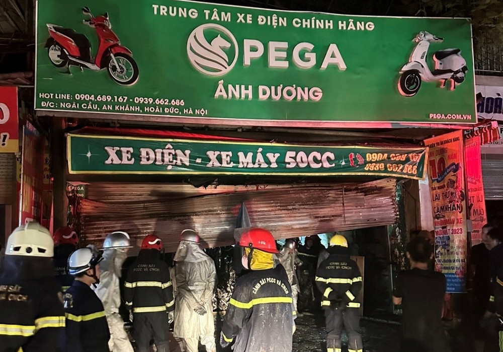 Hiện trường vụ cháy khiến 3 người trong gia đình tử vong. (Ảnh: Cơ quan Công an cung cấp)
