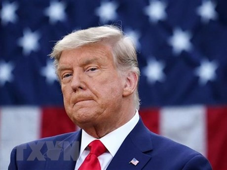 Ông Donald Trump, lúc đương nhiệm Tổng thống Mỹ, dự một sự kiện ở Washington, DC ngày 13/11/2020. (Ảnh: AFP/TTXVN)