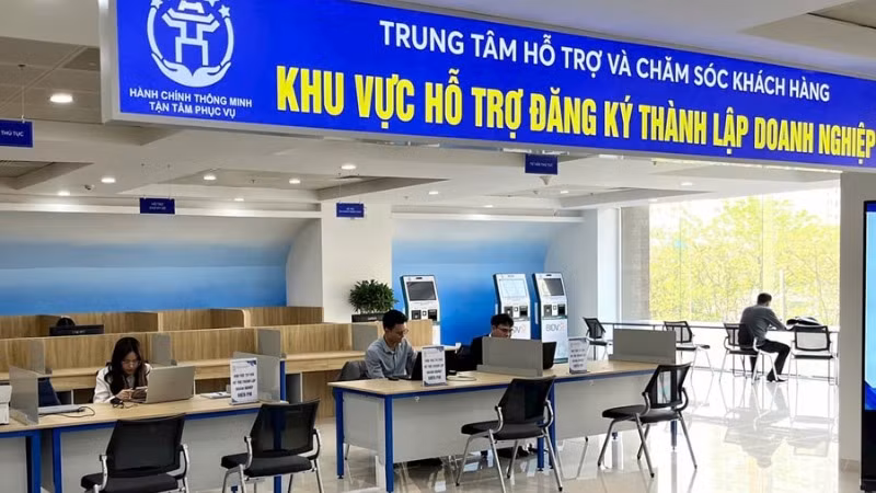 Hà Nội chính thức vận hành mô hình hỗ trợ thành lập doanh nghiệp miễn phí. (Ảnh: ĐỖ CHÍ)