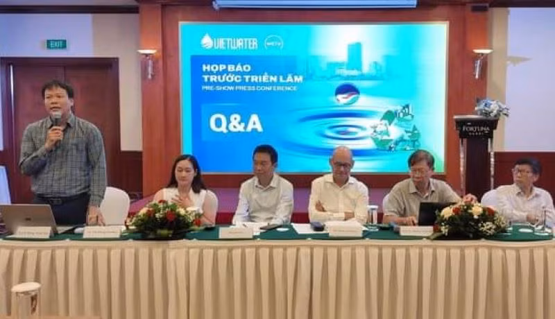 Họp báo giới thiệu về Triển lãm và Hội thảo quốc tế lần thứ 14 về ngành cấp thoát nước, công nghệ lọc nước, xử lý nước thải tại Việt Nam.