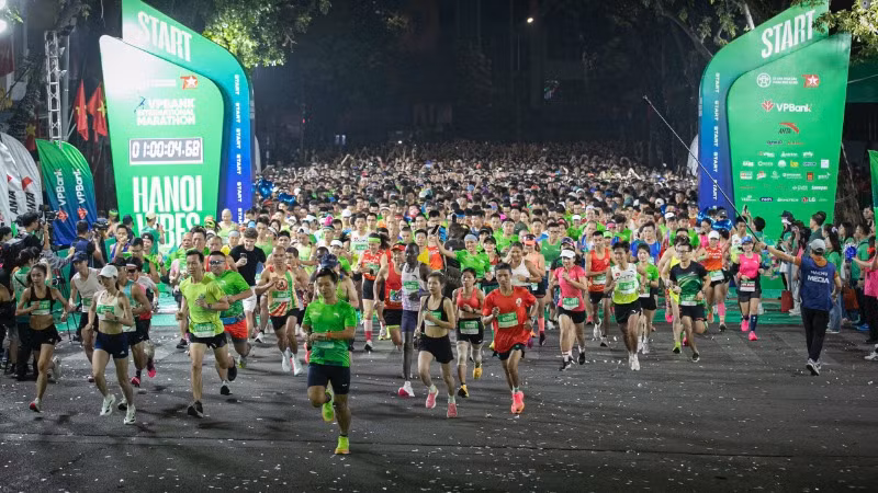 Một giải chạy marathon quốc tế tại Hà Nội. (Ảnh: SƠN TÙNG)