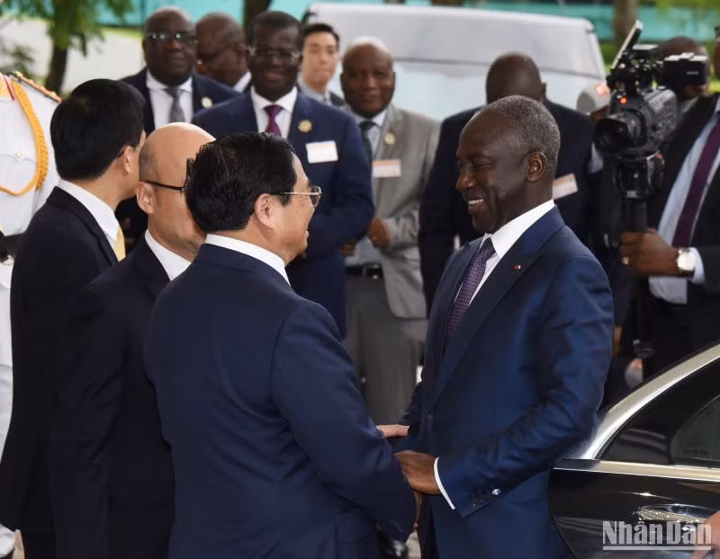 Thủ tướng Phạm Minh Chính tiếp Chủ tịch Quốc hội Bờ Biển Ngà Adama Bictogo thăm chính thức Việt Nam.