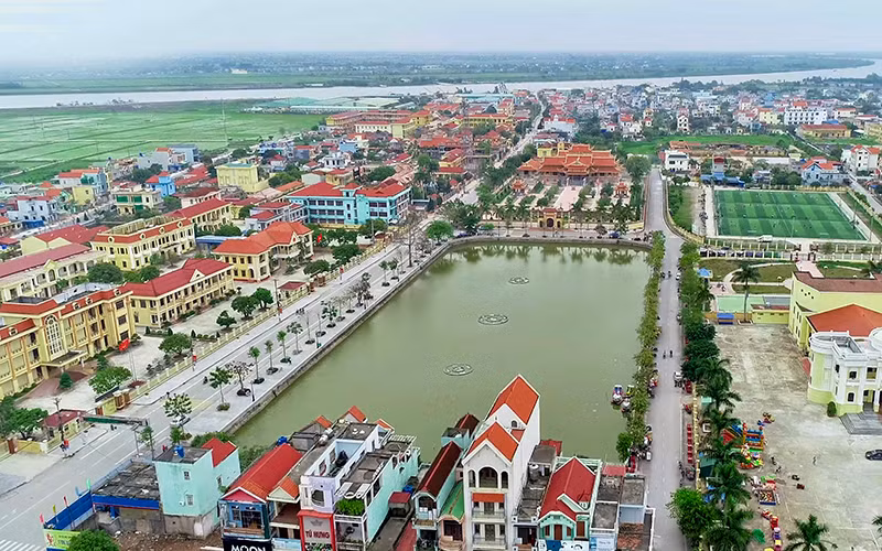 Một góc huyện Giao Thủy.