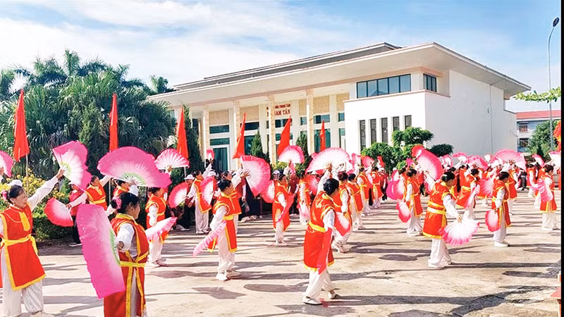 Phong trào dân vũ ở xã Nam Tân (huyện Nam Sách, tỉnh Hải Dương) góp phần nâng cao sức khỏe và tạo ra nét đẹp văn hóa làng quê.