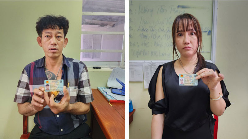 Đối tượng Ông Minh Phụng và Trần Thị Ánh Nga.