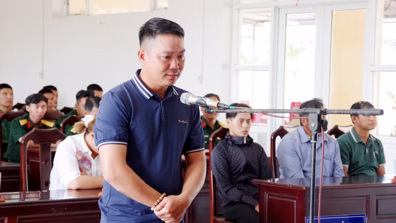 Bị cáo Ngô Qui Triệu.