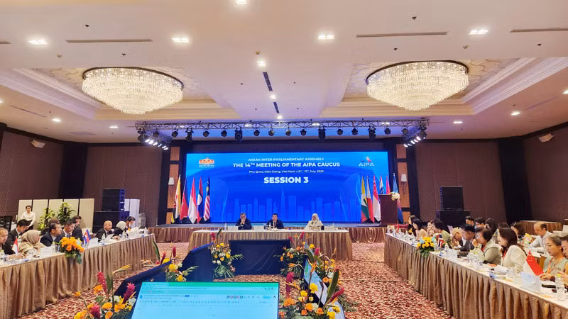 Quang cảnh phiên bế mạc Hội nghị Nhóm Tư vấn AIPA lần thứ 14.