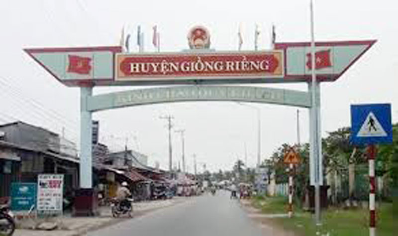 Huyện Giồng Riềng, tỉnh Kiên Giang. (Ảnh: Cổng thông tin điện tử tỉnh Kiên Giang)