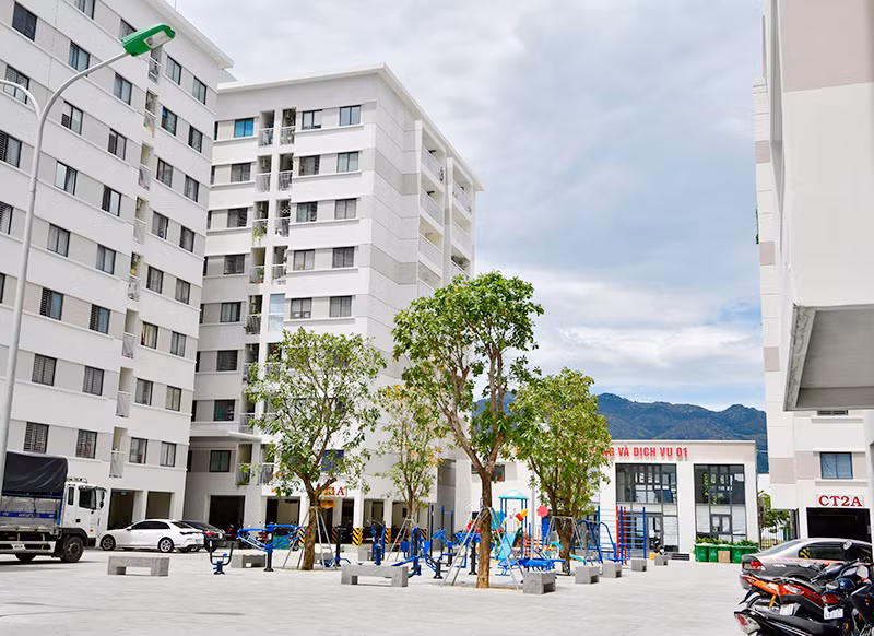 Nhà ở xã hội Phước Long Nha Trang do Tổng công ty HUD đầu tư xây dựng.