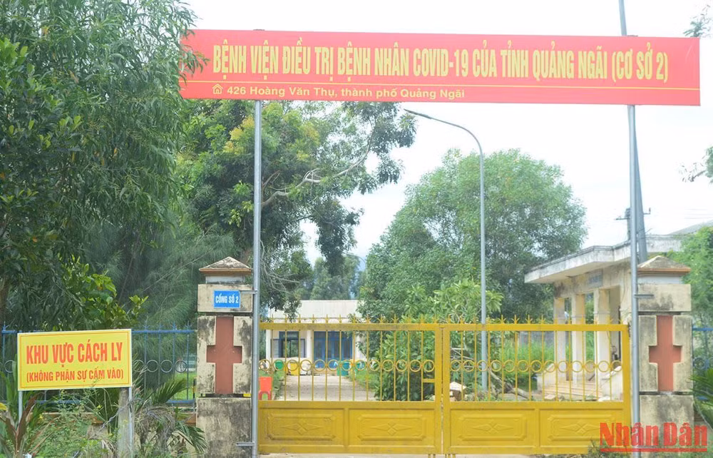 Bệnh viện điều trị bệnh nhân Covid-19 của tỉnh Quảng Ngãi (cơ sở 2).