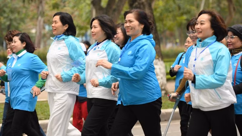 Giải đi bộ "Phụ nữ Thủ đô khỏe - đẹp" lần thứ I lần đầu được tổ chức trong khuôn khổ Festival.