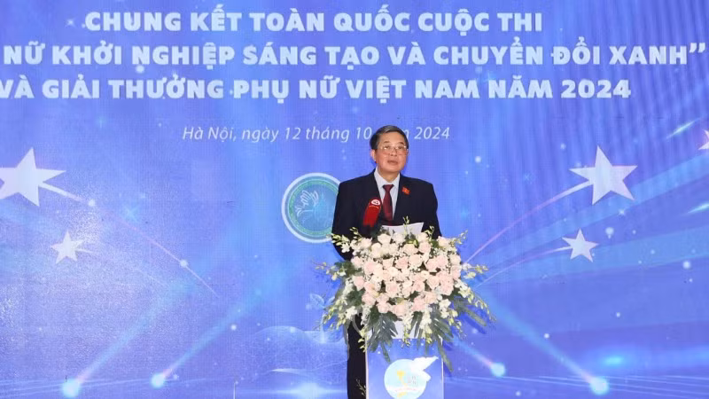 Phó Chủ tịch Quốc hội Nguyễn Đức Hải phát biểu tại buổi lễ.