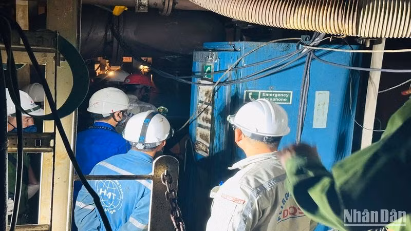 Khu vực công nhân làm việc khi xảy ra cháy nổ.