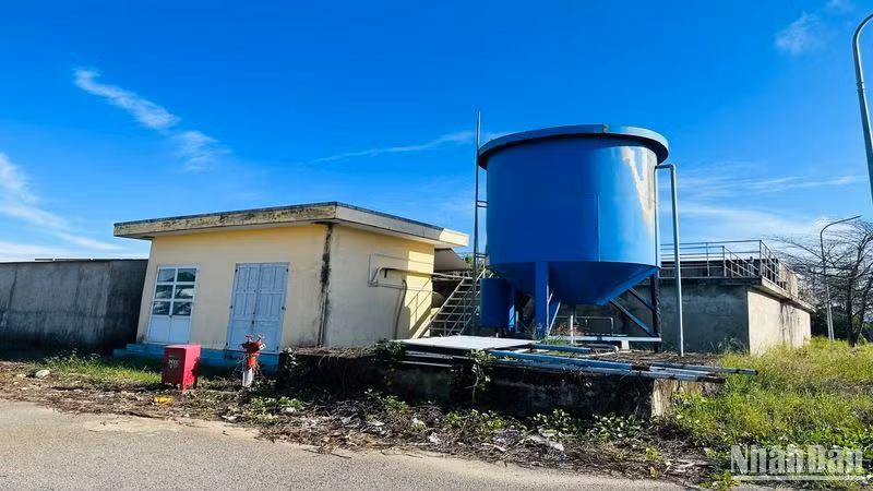 Thiết bị xử lý nước thải cảng cá Mỹ Á đến nay vẫn chưa hoạt động.