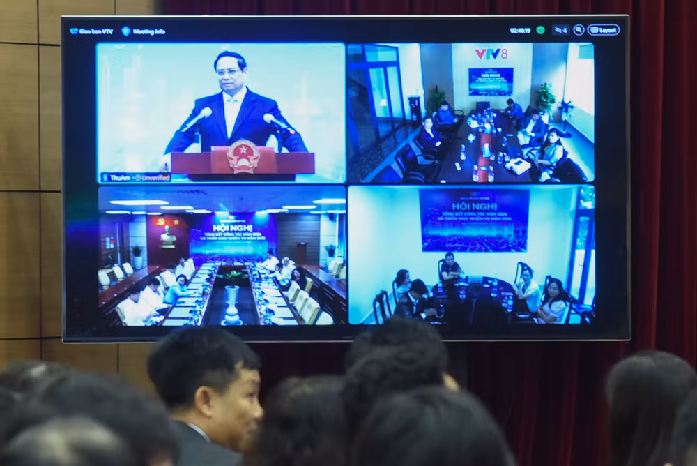 Hội nghị diễn ra dưới hình thức trực tiếp tại Đài truyền hình Việt Nam và trực tuyến với các đài truyền hình khu vực.