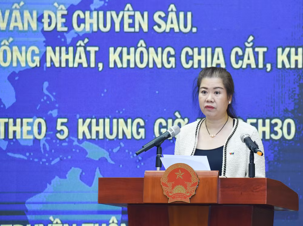 Đại diện lãnh đạo Ban Thời sự phát biểu.