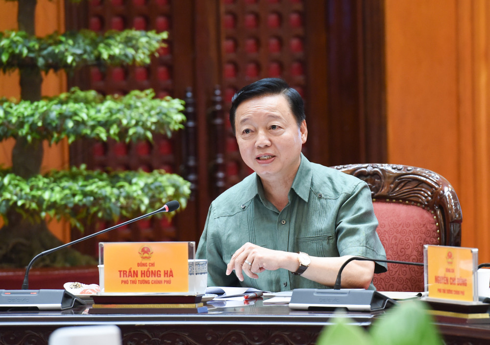 Phó Thủ tướng Trần Hồng Hà Phát biểu. Phó Thủ tướng Trần Hồng Hà Phát biểu.