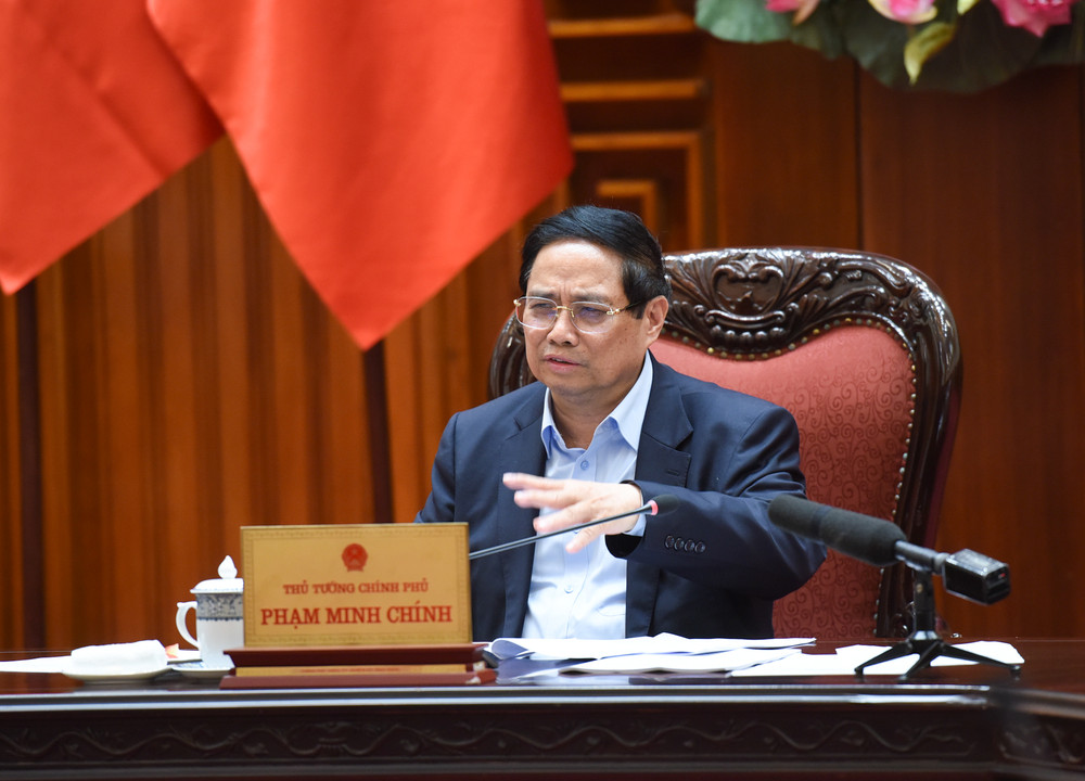 Thủ tướng Phạm Minh Chính phát biểu chỉ đạo tại cuộc họp. Thủ tướng Phạm Minh Chính phát biểu chỉ đạo tại cuộc họp.