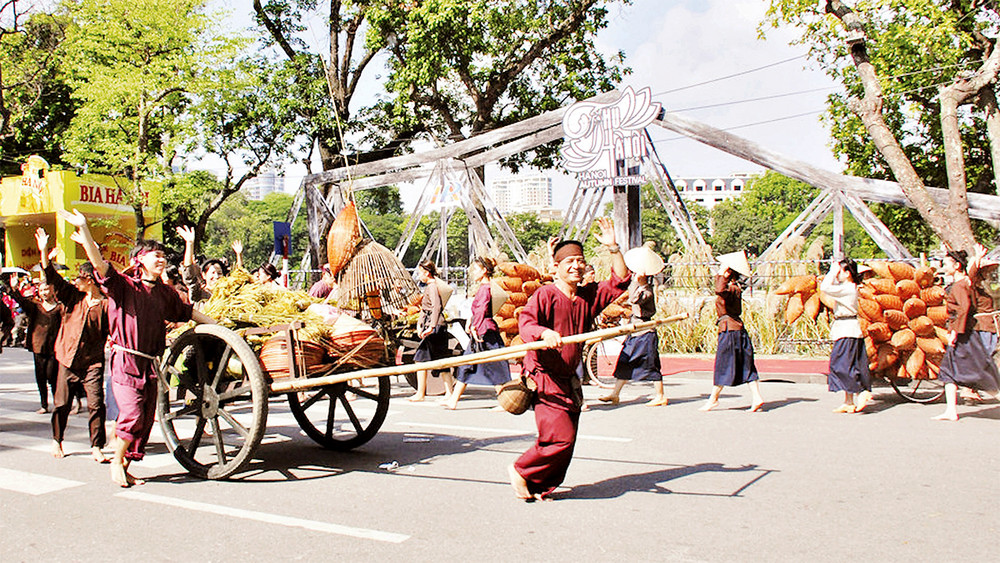 Tái hiện nét đẹp làng quê ngoại thành Hà Nội.