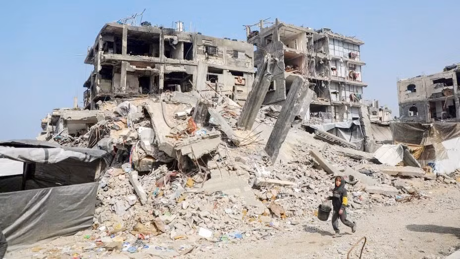 Cơ sở hạ tầng tại Gaza bị tàn phá nghiêm trọng. (Ảnh Tân Hoa xã)