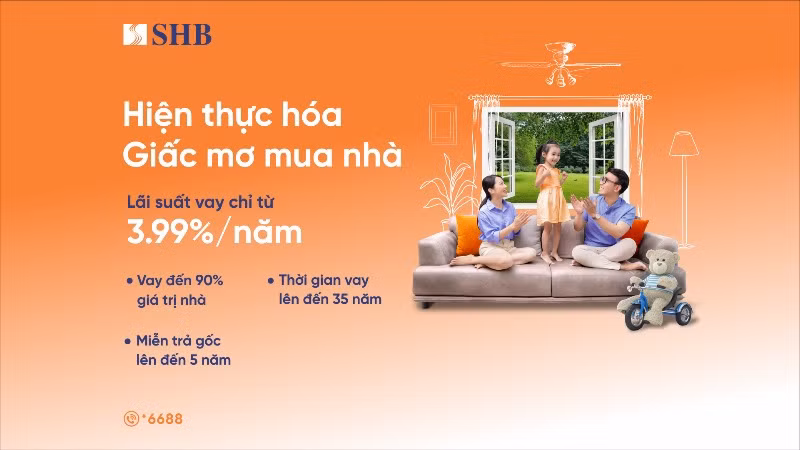 SHB tung gói vay ưu đãi lãi suất chỉ từ 3,99%/năm dành cho giới trẻ