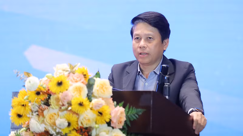 Phó Thống đốc Ngân hàng Nhà nước Phạm Tiến Dũng phát biểu chỉ đạo Hội nghị.