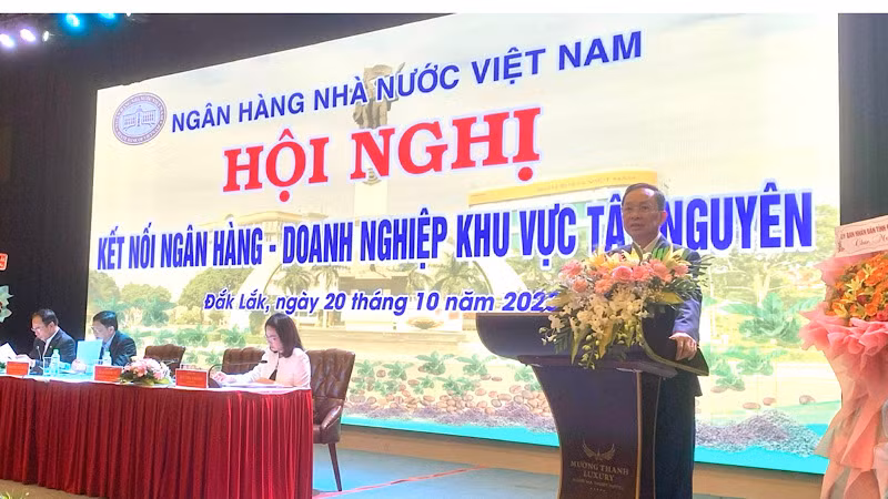 Phó Thống đốc Thường trực Ngân hàng Nhà nước Đào Minh Tú phát biểu.