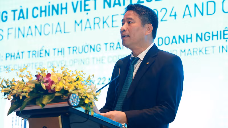 Phó Tổng Giám đốc BIDV Trần Phương phát biểu khai mạc Hội thảo.