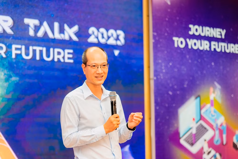 Ông Nguyễn Thế Phương, Phó Tổng Giám đốc Tập đoàn FPT chia sẻ, sinh viên FTU có rất nhiều cơ hội tại FPT.