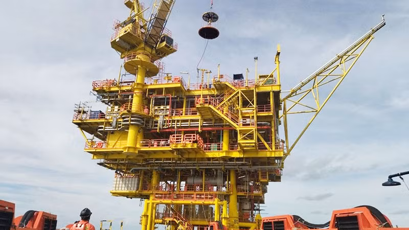 Hoạt động thực địa tại mỏ PM3 - CAA, nơi vừa phát hiện trữ lượng dầu mới và đưa vào khai thác.