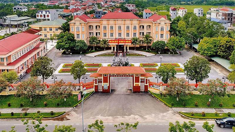 Khu vực trung tâm huyện Vĩnh Tường (tỉnh Vĩnh Phúc).