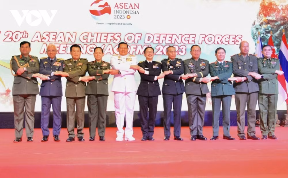 Hội nghị Tư lệnh Lực lượng Quốc phòng các nước ASEAN lần thứ 20 (ACDFM-20) diễn ra tại Bali (Indonesia). (Ảnh: vov.vn) 