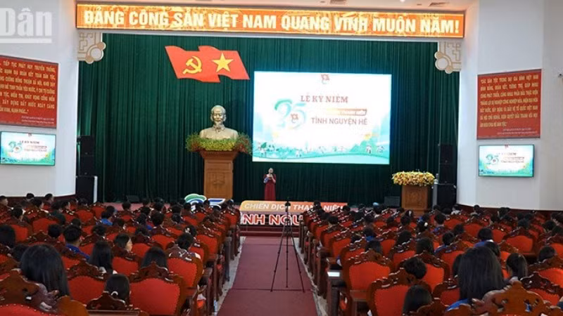 Quang cảnh lễ kỷ niệm.