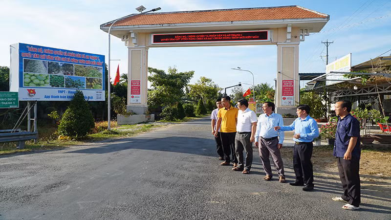 Công tác kiểm tra chất lượng nông thôn mới ở Cù Lao Dung được duy trì