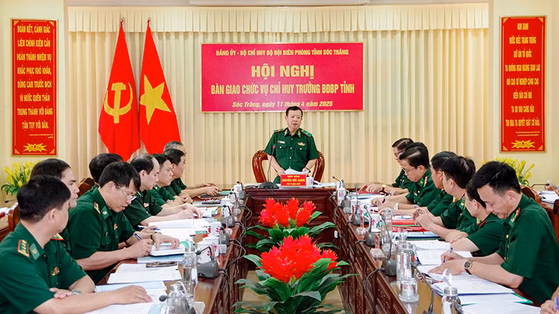 Thiếu tướng Nguyễn Đức Mạnh phát biểu chỉ đạo tại hội nghị.