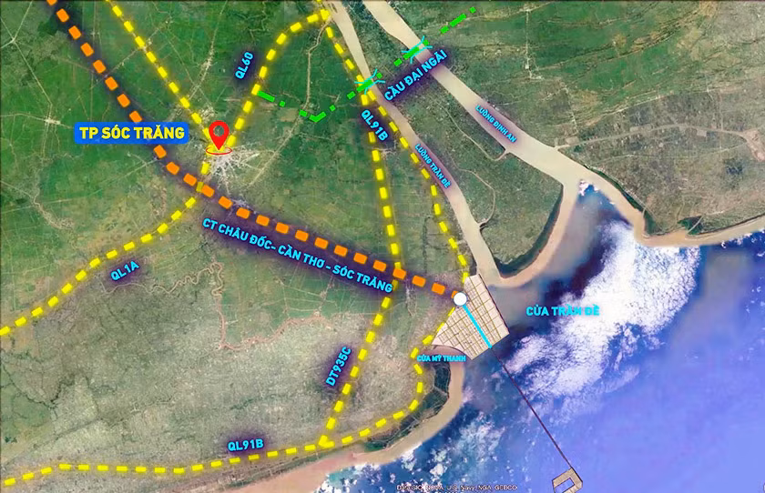 Cảng Trần Đề kết nối hiệu quả vào hệ thống giao thông cho khu vực đồng bằng sông Cửu Long. Cảng Trần Đề kết nối hiệu quả vào hệ thống giao thông cho khu vực đồng bằng sông Cửu Long.