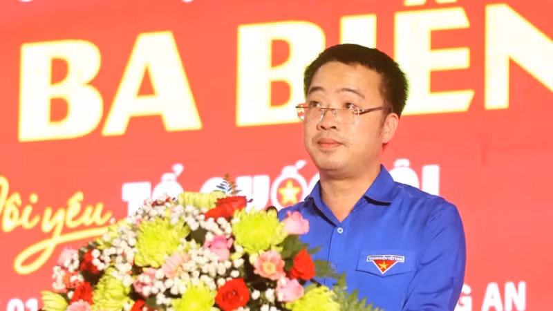 Bí thư Ban chấp hành Trung ương Đoàn Thanh niên Cộng sản Hồ Chí Minh, Chủ tịch Hội Liên hiệp Thanh niên Việt Nam Nguyễn Tường Lâm phát biểu