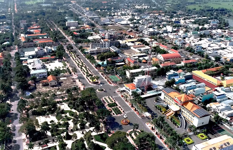 Thị xã Kiến Tường được Bộ xây dựng công nhận đạt đô thị loại III.