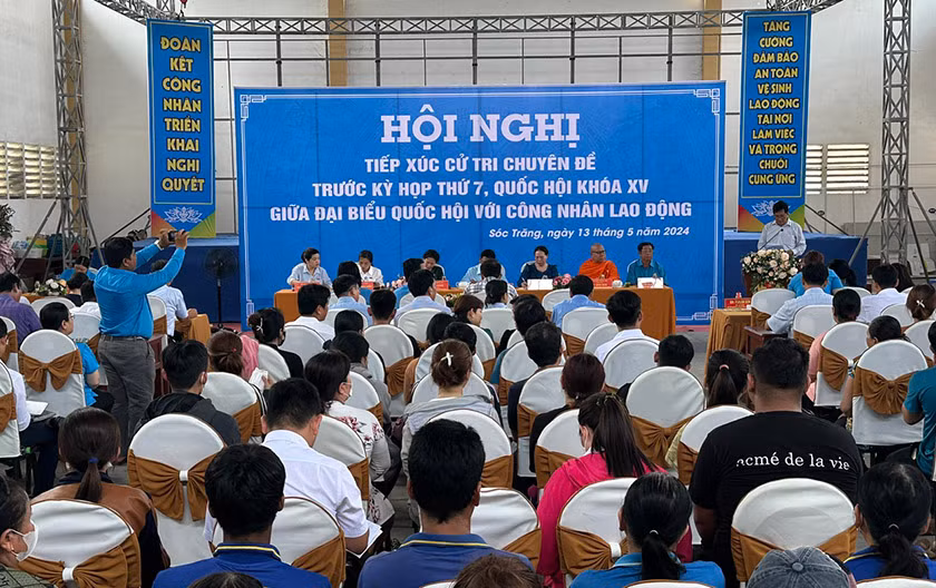 Sóc Trăng tiếp xúc cử tri là công nhân, người lao động