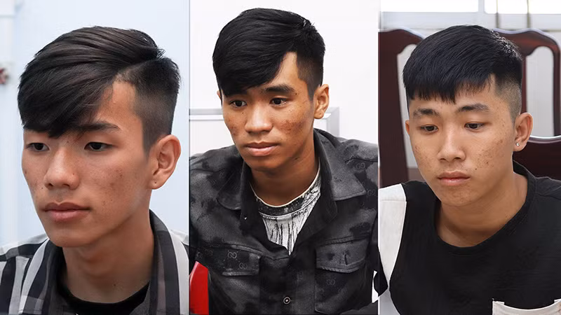 Các đối tượng: Nguyễn Trần Trí Thành, Nguyễn Anh Tài và Nguyễn Việt Anh (từ trái qua).